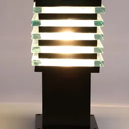 SPARK WORLD Black Water resistant Square Shaped Outdoor Lamp-image-58