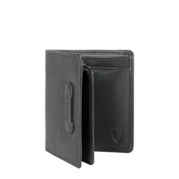 Hidesign Men Black Leather Two Fold Wallet image 3
