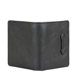Hidesign Men Black Leather Two Fold Wallet image 5
