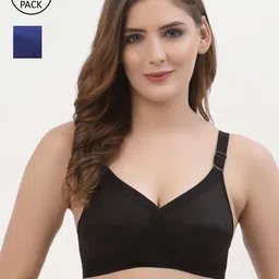 Floret Women Black & Blue Bra-21