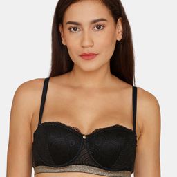 Zivame Women Black Underwired Lightly Padded Bra-48