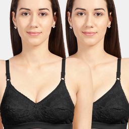 Sonari Pack of 2 Black Regular Bra-16