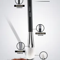 VEGA PROFESSIONAL VPPMB-16 Soft Bristles Precision Face Contour Brush - Black image 4