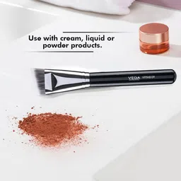 VEGA PROFESSIONAL VPPMB-09 Soft Bristles Angled Sculpting Brush - Black image 4