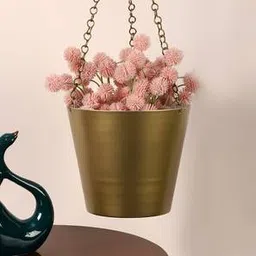 pristine interiors Black & Gold Metal Planter-picture-46