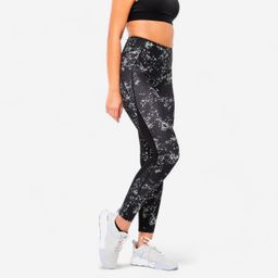 Women's High-Waisted Shaping Fitness Cardio Leggings - Black-image-89