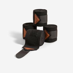 Horse and Pony Riding Polo Bandages Set of 4 - Black-14