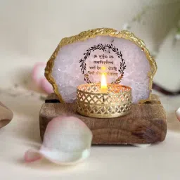 home arte White Stone Figurine Tea light Holder-picture-46