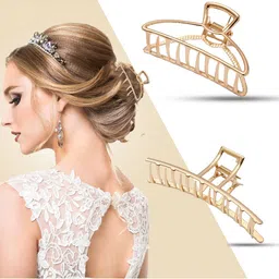 Krelin Women Gold-Toned Set of 2 Claw Clips-54