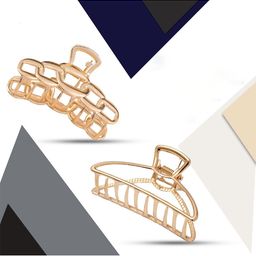 Krelin Women Gold-Toned Set of 2 Claw Clips-53