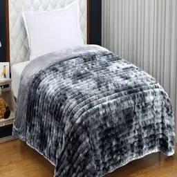 GAPU & BALY Charcoal Heavy Winter 300 GSM Single Bed Blanket-picture-16