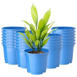 Kuber Industries Pack Of 24 Blue Planters-25