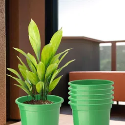 Kuber Industries Pack Of 6 Green Planters-41