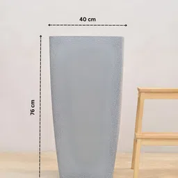 UGAOO Grey Textured Large Planter image 3