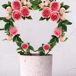 ecofynd Black 2 Pieces Heart Iron Graden Trellis-image-10
