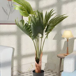 Kuber Industries Green Artificial Plant With Pot-image-32