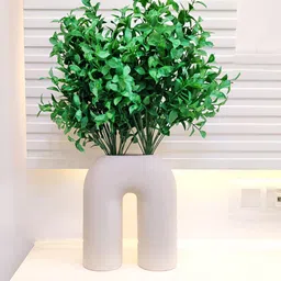 ARTSY Green & White Ivy Non-Hanging Artificial Flower-23