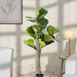 Kuber Industries Green Artificial Plant With Pot-image-27