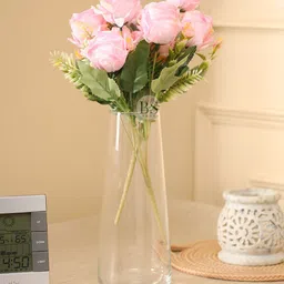 BS AMOR 2-Pcs Pink Rose Artificial Flowers-18