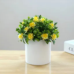 UMAI Yellow Artificial Flower With Pot-28