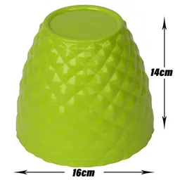 Kuber Industries 6-Pcs Red & Green Textured Planters image 2