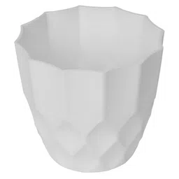 Kuber Industries White & Green 3 Pcs Textured Planters image 3