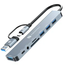 Portronics Mport 8 Plus USB-C PD charging hub for laptop with SD card reader, USB 3.0, and Type-C input support-18