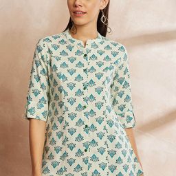 all about you Ethnic Motifs Printed Mandarin Collar Tunic-image-19