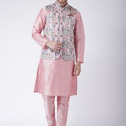 hangup plus Men Kurta with Pyjamas and Nehru Jacket-picture-25