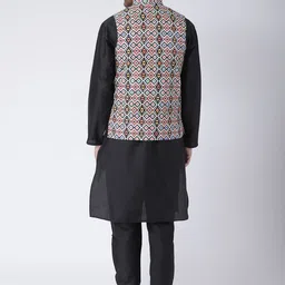hangup plus Men Kurta with Churidar & Nehru Jacket image 2