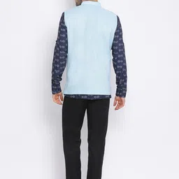 Hangup Men Floral Printed Kurta Set With Trousers & Nehru Jacket image 4