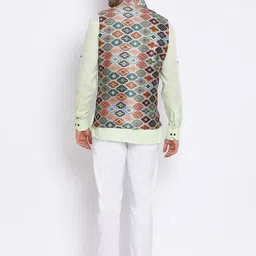 Hangup Men Kurta with Pyjamas With Nehru Jacket image 3