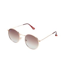 Roadies Unisex Brown Lens & Gold-Toned Round Sunglasses with Polarised Lens-image-8