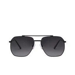 Vincent Chase Unisex Grey Lens & Black Square Sunglasses with Polarised and UV Protected Lens image 2