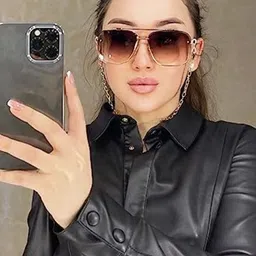 RICH CLUB Unisex Square Sunglasses with Polarised Lens-18