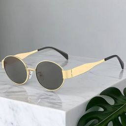 Dervin Women Retro Oval Sunglasses with UV Protected Lens DRVN762-30