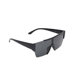CRIBA Unisex Black Lens & Black Shield Sunglasses with UV Protected Lens CR_CITI_BLK-14