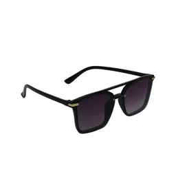 ALIGATORR Unisex Grey Lens & Black Square Sunglasses with UV Protected Lens-14