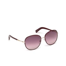 Tom Ford Women Purple Lens & Gold-Toned Wayfarer Sunglasses - FT0498 59 69T-Black-image-46