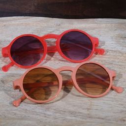 DukieKooky Kids Set Of 2 Round Sunglasses with UV Protected Lens DKSG412F-412E-7