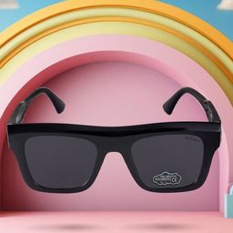 Kool Kidz Kids Square Sunglasses with Polarised and UV Protected Lens KKSP S-5043 BK-image-68
