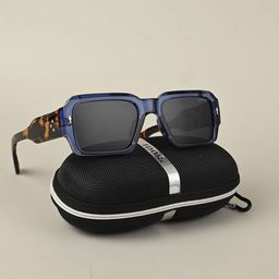 IDOR Unisex Rectangle Sunglasses with Polarised Lens IDOR-98178-C7-7