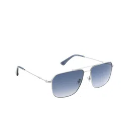 Police Men Square Sunglasses with UV Protected Lens SPLN32K60579SG-37