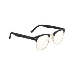 GARTH Unisex Clear Lens & Black Wayfarer Sunglasses with UV Protected Lens-16