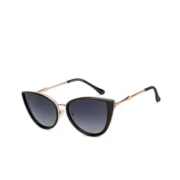 Vincent Chase Unisex Grey Lens & Black Cateye Sunglasses with Polarised Lens-41