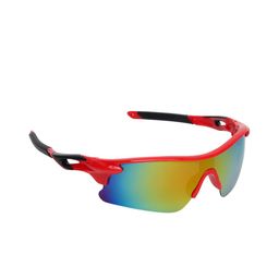 SCAGLIA Unisex Blue Lens & Red Wayfarer Sunglasses with UV Protected Lens-30