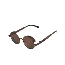 The Tinted Story Unisex Round Sunglasses with UV Protected Lens TTS56 BR-37