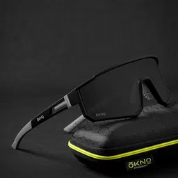 Eyewearlabs Ryker Unisex Rectangle Sunglasses with Polarised Lens ELOKRykerFKC1-80