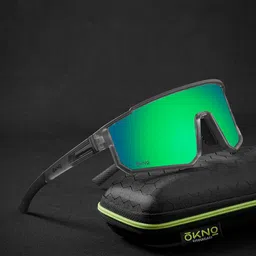OKNO Ryker Unisex Rectangle Sunglasses with Polarised Lens OKRykerFKC6-1