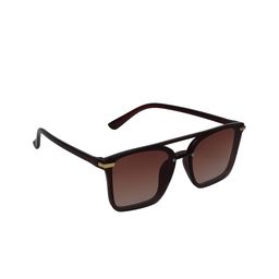 CRIBA Unisex Brown Lens & Brown Square Sunglasses with UV Protected Lens-12